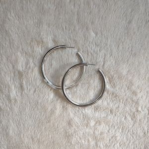 Silver Hoops